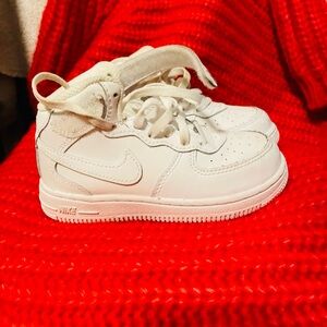 Nike Kids White High-Top Sneakers